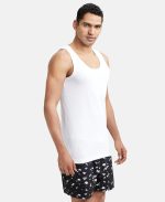 Jockey 8816 Men's Super Combed Cotton Round Neck Slim Fit Sleeveless Vest with Extended Length for Easy Tuck - Image 2