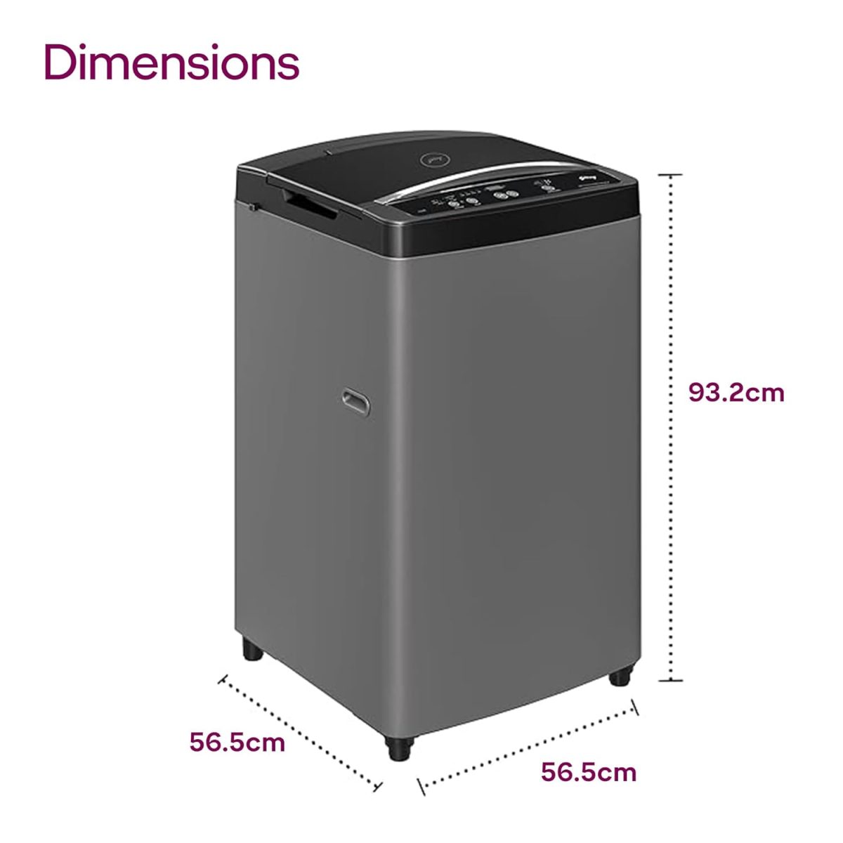 Godrej 7 Kg 5 Star Fabrisafe Steel Drum Fully-Automatic Top Load Washing Machine (WTEON ALP 70 5.0 FDUN GPGR, Graphite Grey, Zero Pressure Tech Fills Tub 60% Faster) - Image 7
