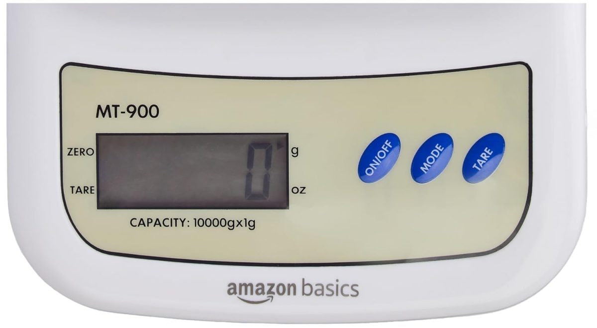 Amazon Basics Portable Digital Weighing Scale for Kitchen | Electronic Weighing Scale With Back light LCD Display and high precision sensors | Range of 1g-10 kg (Black) - Image 8