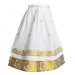 AMIRTHA FASHION Girls Traditional Lehenga Choli KERALA MUNNOR PATTU WITH WAIST BELT (AMFRHSK) - Image 3