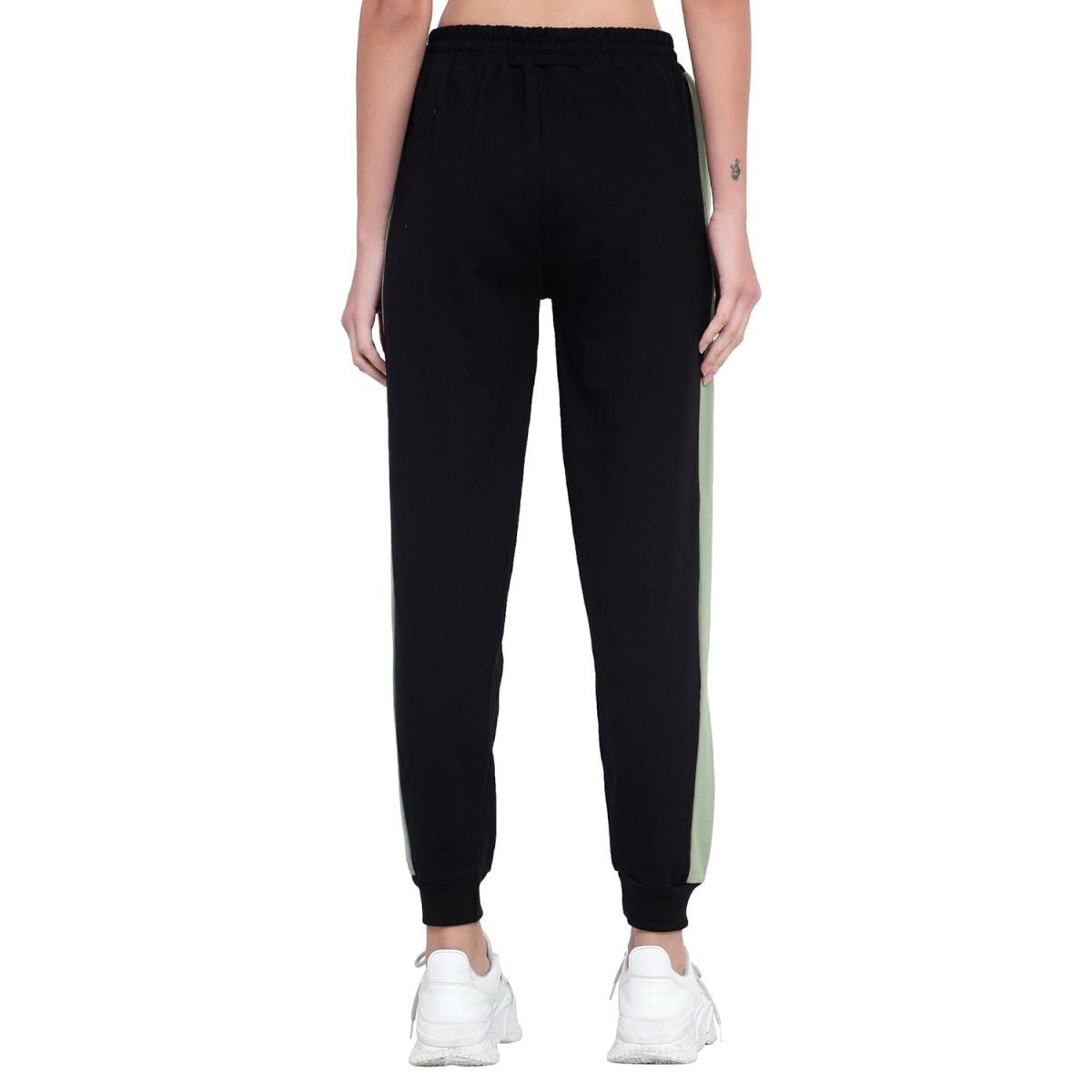 BLUE STAR SHARK Women's Cotton Loopknit Track Pants | Comfortable Lounge Pants for Summer | Casual Pyjamas, Nightwear, Gym, Yoga, Sports, Running | Relaxed Fit Everyday Comfort - Image 5