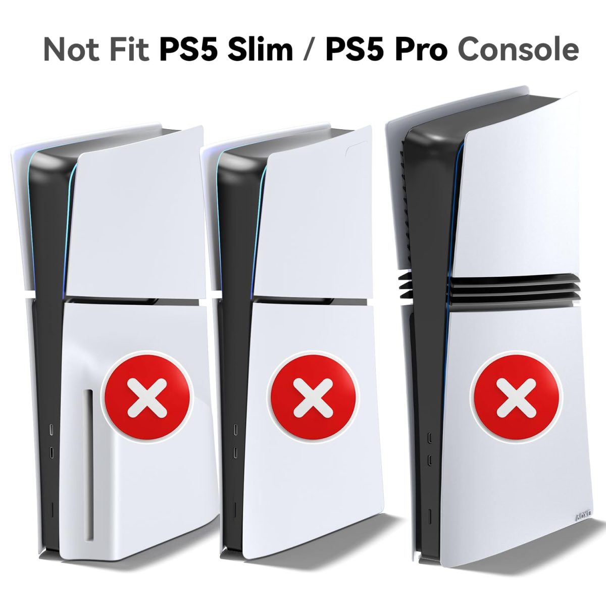 Tokluck Ps5 Horizontal Stand With 3-Level Cooling Fans For Ps 5 Console, Ps5 Accessories Cooling Stand With Ps5 Controller Charger, Ps5 Cooling Station With Headset Holder & Screw, Usb-C Cable - Image 2