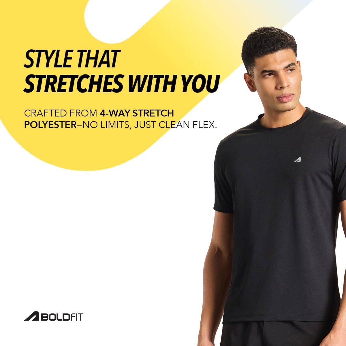 Boldfit Gym T-Shirts for Men – Premium Polyester Sports Tshirt with Moisture-Wicking, Breathable Fabric & Regular Fit for Running, Workout & Activewear for Man - Image 5