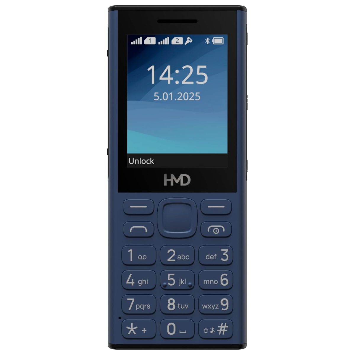 HMD 130 Music | Built-in Powerful Loud Speaker & Dedicated Music Buttons | Music Player and Wireless FM Radio | 2500 mAh Battery & Type C Fast Charger | Built-in UPI App | Blue - Image 2