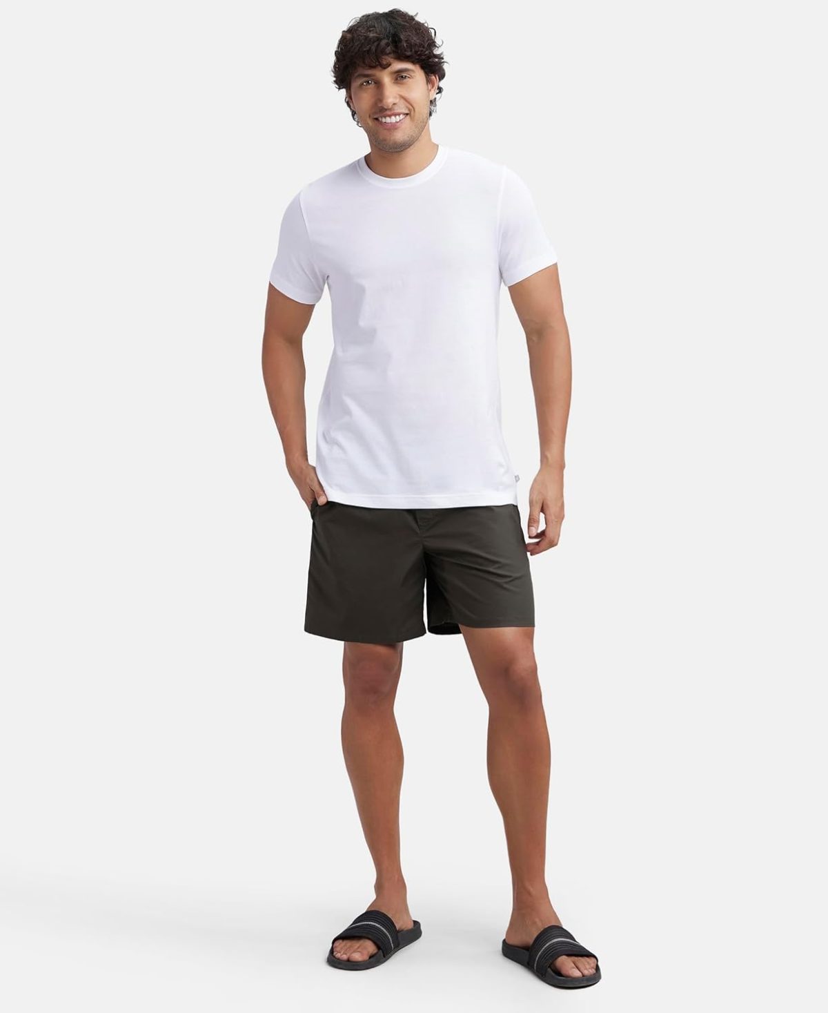 Jockey MC06 Men's Super Combed Cotton Sleeved Regular Fit Inner T-Shirt with Extended Length for Easy Tuck - Image 6