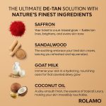 ROLAMO ghar Magic Soap with Sandalwood and Saffron for Body Tan Removal| Paraben Free | Chandan & Kesar Bath Soap | Handmade Soaps For Glowing | Skin Brightening Soap For Men & Women - Image 5