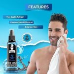 Muuchstac Ocean Face Wash for Men | Fight Acne & Pimples, Brighten Skin, Clears Dirt, Oil Control, Refreshing Feel - Multi-Action Formula (2x100 ml) - Image 2