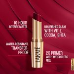 Lakme 9TO5 Primer + Matte Lip Color Burgundy Passion 3.6 g - Image 4