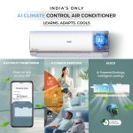 Haier 1.5 Ton 4 Star AI Climate Control Smart Split AC (5250 Watts, Copper, Wi-Fi, 4-Way Swing, Triple Inverter, 7 in 1, Frost Self Clean, HD Filter, Cools at 60°C - HSU18K-PYAIR4BN-INV, White) - Image 3