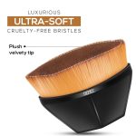 RENEE Kabuki Ultra-soft Brush (Black) - Ideal for Powder and Liquid Makeup, Ensures Quick and Even Application With Cruelty-free Bristles. Travel-friendly and Perfect for on-the-go Makeup Revolution - Image 2