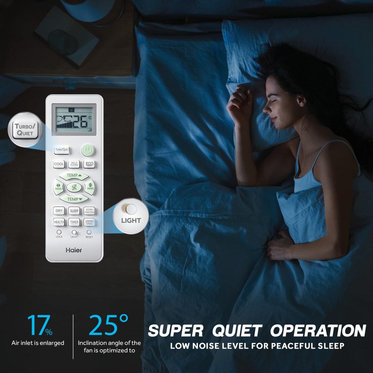 Haier 1.5 Ton 3 Star Fix Speed Side Flow Window AC (Copper, Turbo Mode, Anti Bacterial Filter, Cools at 54°C Temp, Long Air Throw - HWU18F-AOW3BN-FS) - Image 4