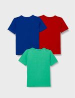 Marvel By Kidsville Boys Solid regular fit Boy T-shirt Pack of 3(MC004_Multicolor 4_7 Years-8 Years) - Image 2