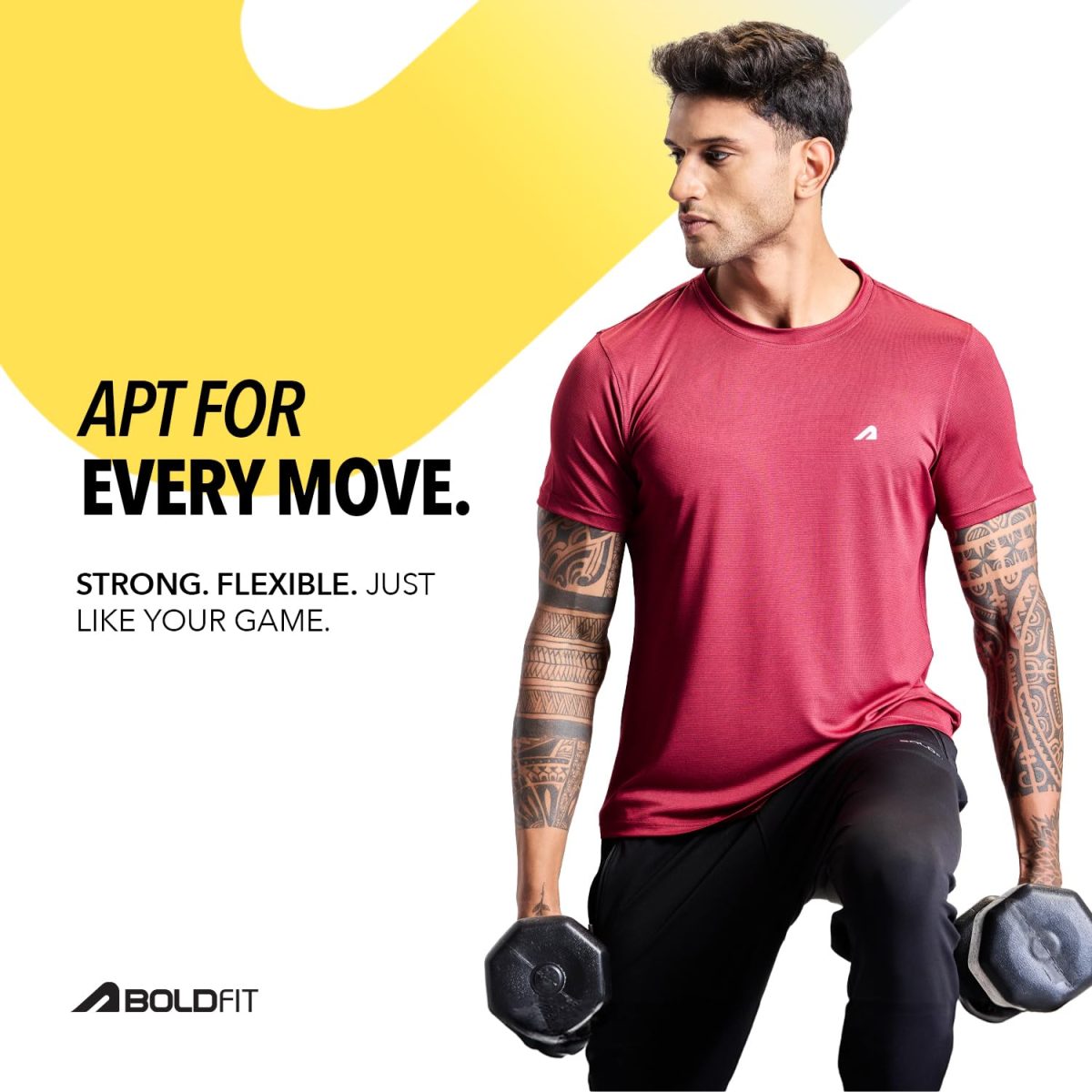 Boldfit Gym Regular Fit T Shirt for Men Round Neck Active Tshirt for Men Quick Dry Active Wear T Shirts for Man Dry Fit T Shirts for Men for Gym & Sports Wear Anti Odor Training Tshirt for Men - Image 6