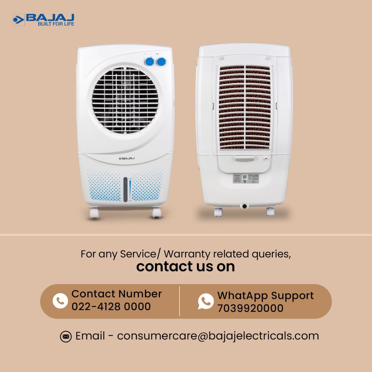 Bajaj PX97 Torque New 36L Personal Air Cooler For Home | High Speed Fan | 30Ft Powerful Air Throw | Inverter Compatible | Cooler For Room | 3 Yrs (1 Yr Standard + 2 Yrs Extended) Warranty【White】 - Image 7