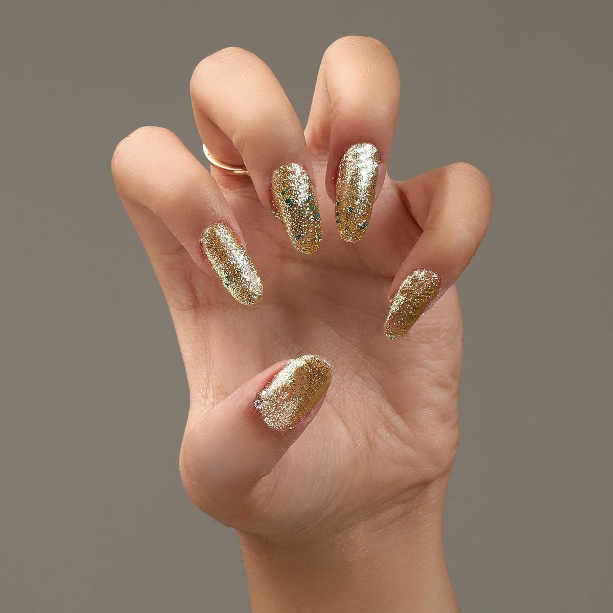 FYORR® 15ML Diamond Shine Golden Long Lasting Glitter Nail Polish | Quick Dry Long Lasting Smooth Finish - Image 3