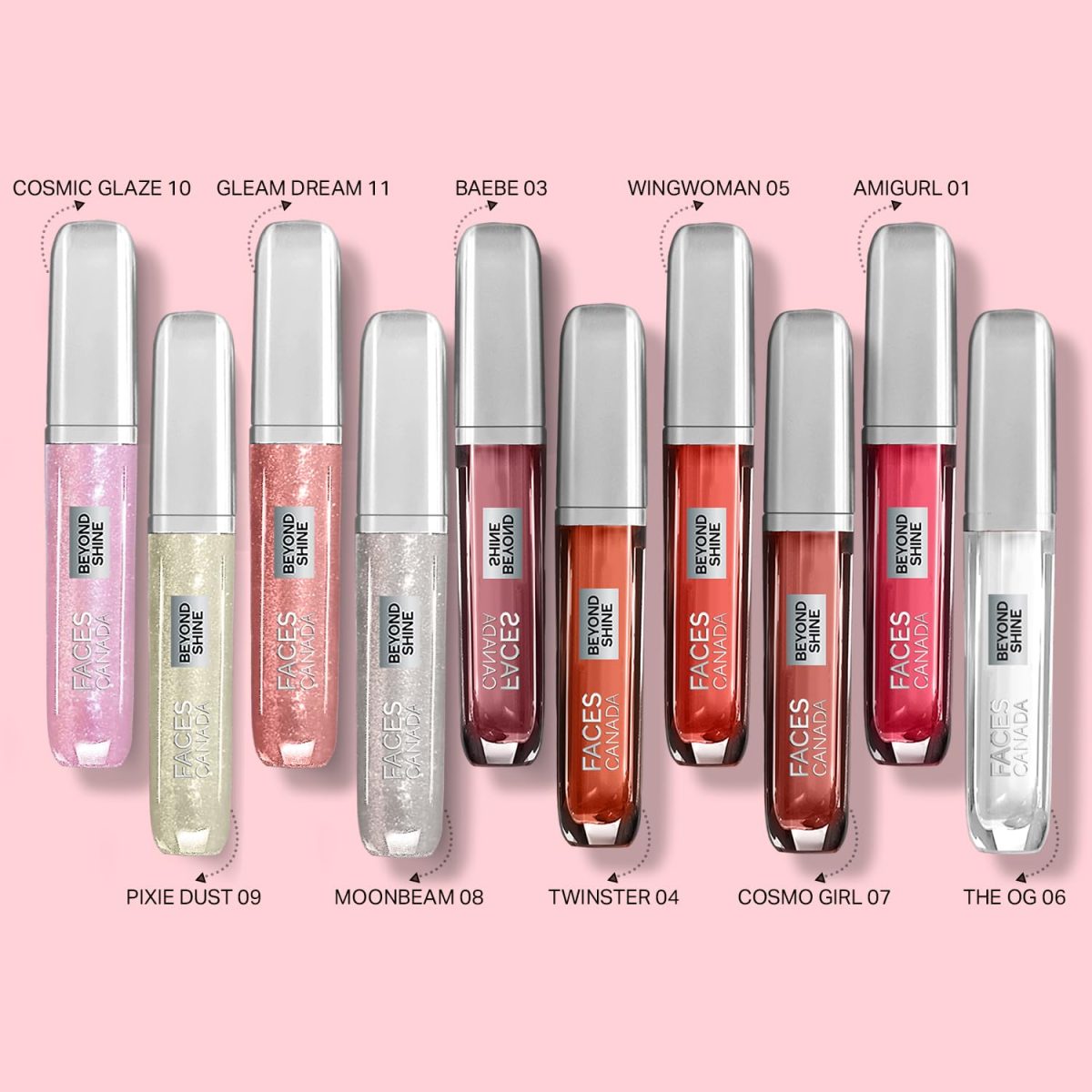 FACESCANADA Beyond Shine Lip Gloss - Baebe 03, 3.8Ml | Lightweight Non-Sticky Luxurious Texture For Glossy Lips | Instant Shine | Fuller, Supple & Plump Lips | 24Hr Hydration - Image 6