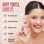 Hilary Rhoda Power of Blur Primer | Lightweight & Silicone-Based | Matte Finish & Oil-Control | Infused with Vitamin A & E | Water-Proof & Smoothening Primer - 30ml - Image 5