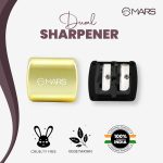 MARS 2in1 Dual Shapener I Professional Grade Sharpener | Sharpens Any Type of Pencil & Lip Crayon | Compact and Portable - Image 6