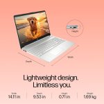 HP 15s, 12th Gen Intel Core i5-1235U,16GB DDR4, 512GB SSD (Win11, Office21, Silver, 1.69kg) Anti-Glare,15.6-inch(39.6cm), FHD Laptop, Intel Iris Xe Graphics, Backlit KB, HD Camera, fq5330TU - Image 9