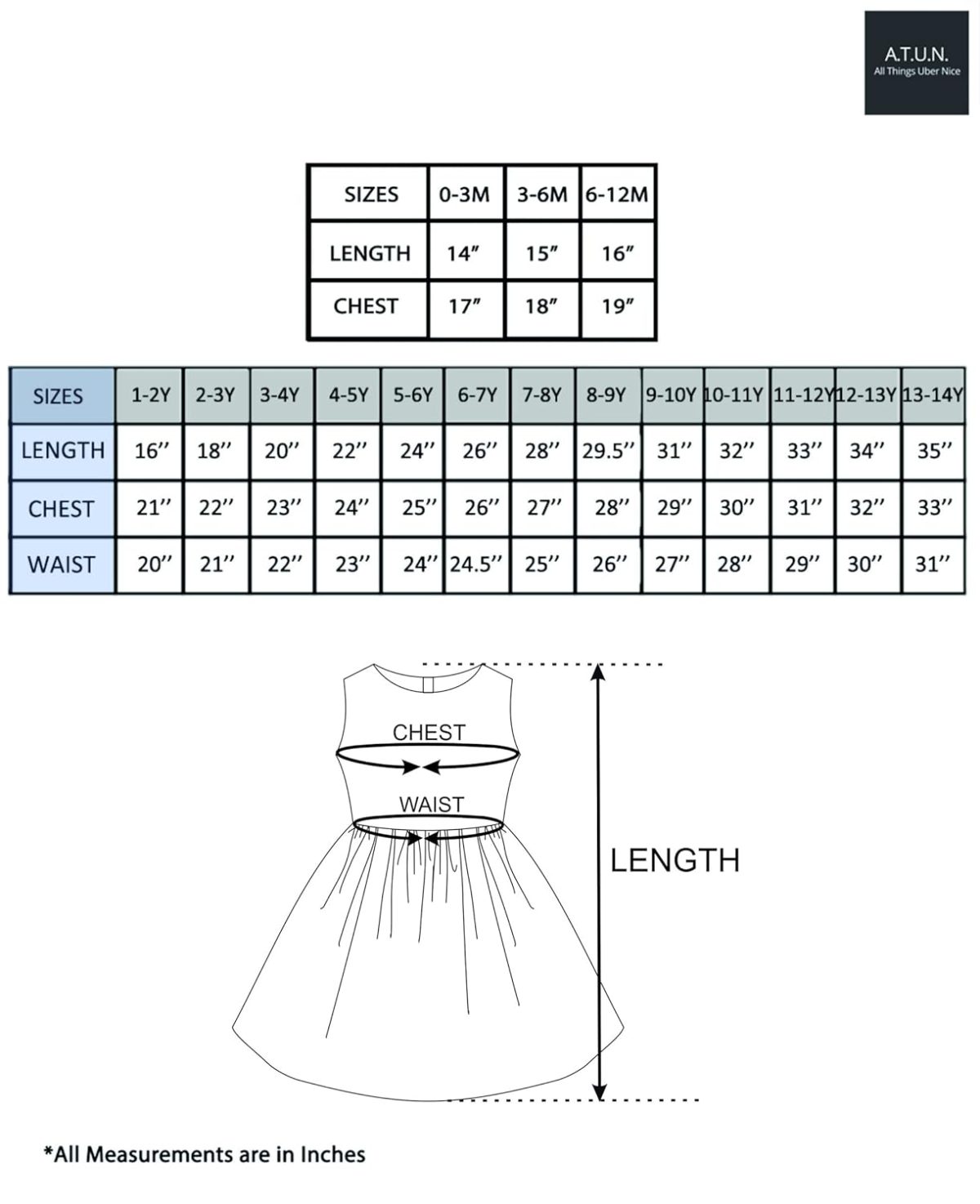 A.T.U.N. (ALL THINGS UBER NICE) Girl's Skater Knee Length Dress - Image 4