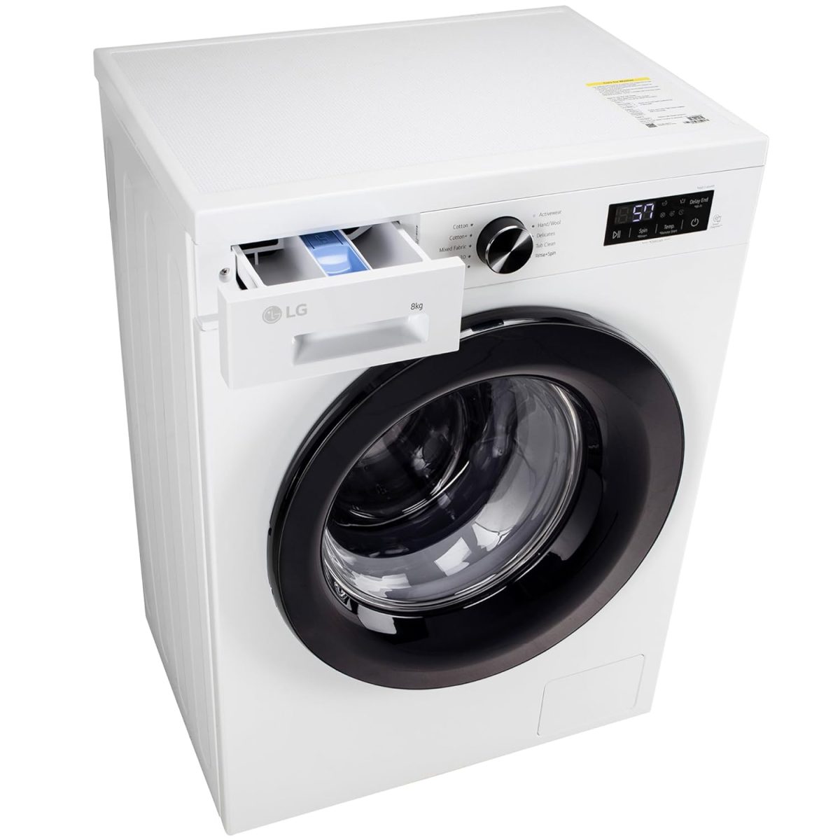 LG 8 Kg 5 Star Steam, Inverter Direct Drive Technology, 6 Motion DD, Fully-Automatic Front Load Washing Machine (FHB1208Z2W, Dial + Full Touch Buttons & LED Display, Essence White) - Image 14