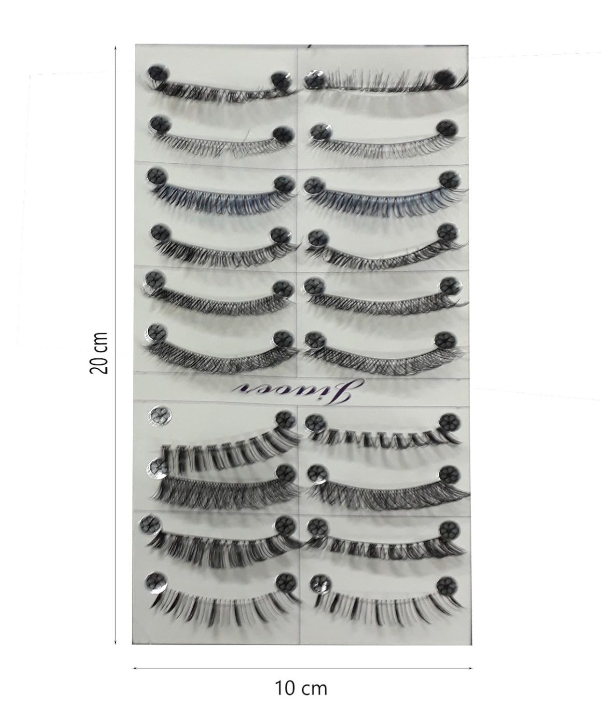 FOK Soft Natural Black Thick Long False Eyelashes (STYLE 2) - Image 2