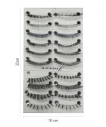FOK Soft Natural Black Thick Long False Eyelashes (STYLE 2) - Image 2