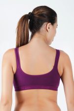 B-SOFT Molded Women Sports Bra,Non-Padded, Full Coverage for Women & Girls Beginners Non-Wired T-Shirt Gym Workout Bra, Activewear - Image 7