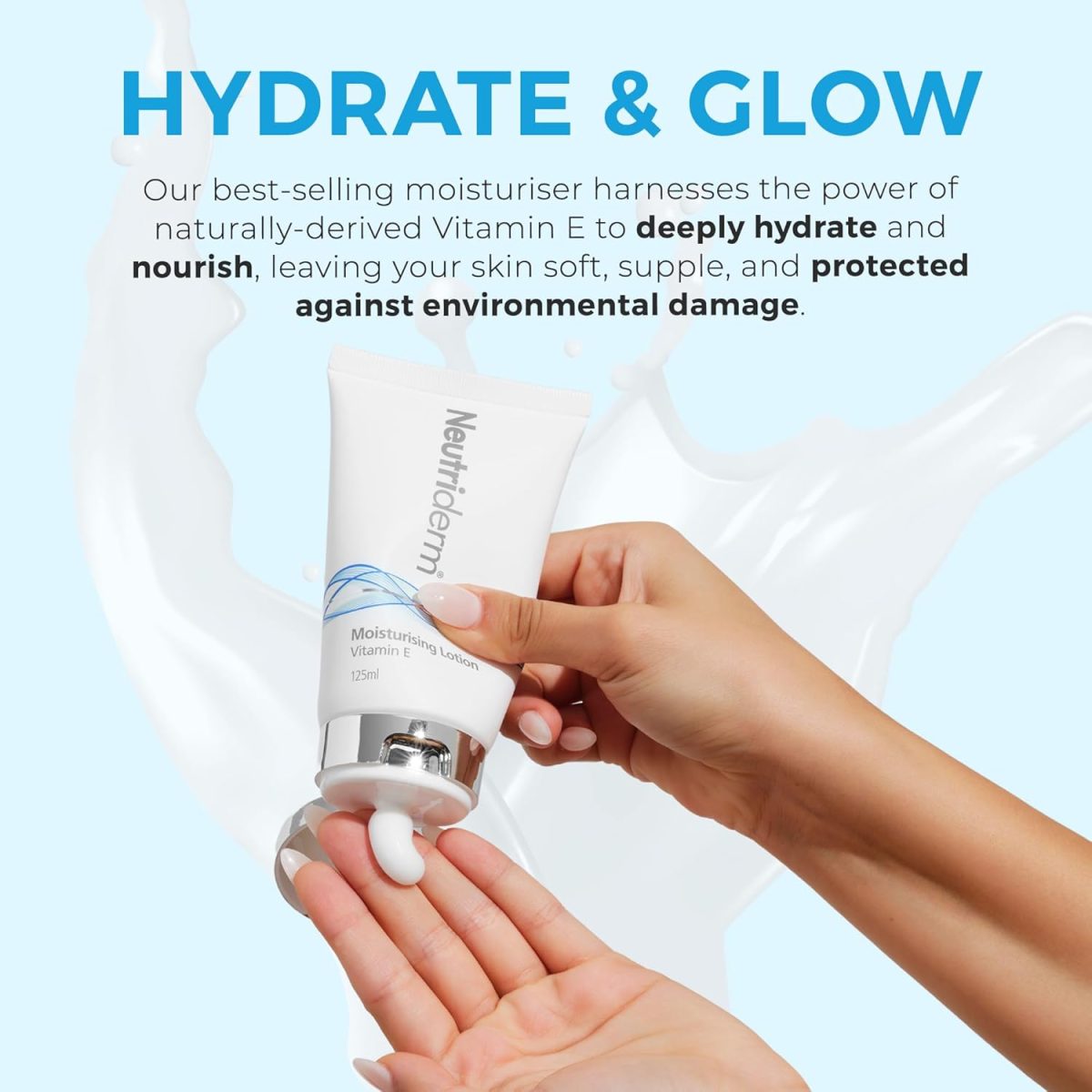Neutriderm Moisturising Lotion w/Vitamin E - 125 mL - Image 6