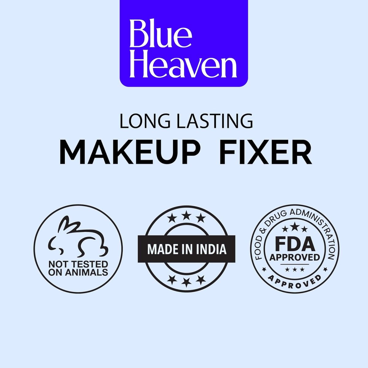 Blue Heaven Long-Lasting Makeup Fixer | Paraben Free & Sweat Proof | Infused with Vitamin E and Aloe Vera | Dewy Glow and Silk Matte Effect Setting Spray for Makeup | 60ml - Image 7