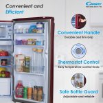 CANDY 165L 1 Star Direct Cool Single Door Refrigerator with Stabilizer free Operation (Red Mono, CSD1761RM) - Image 6
