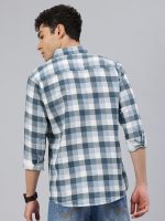 Majestic Man Men Comfort Slim Fit Opaque Checked Cotton Casual Shirt - Image 4