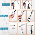 Nubilous Tap Extender for Kitchen Sink, Flexible Faucet with Tap Extension for Convenient Use Upgrade Your Kitchen Sink with Flexible Tap for Easy Access - Image 4