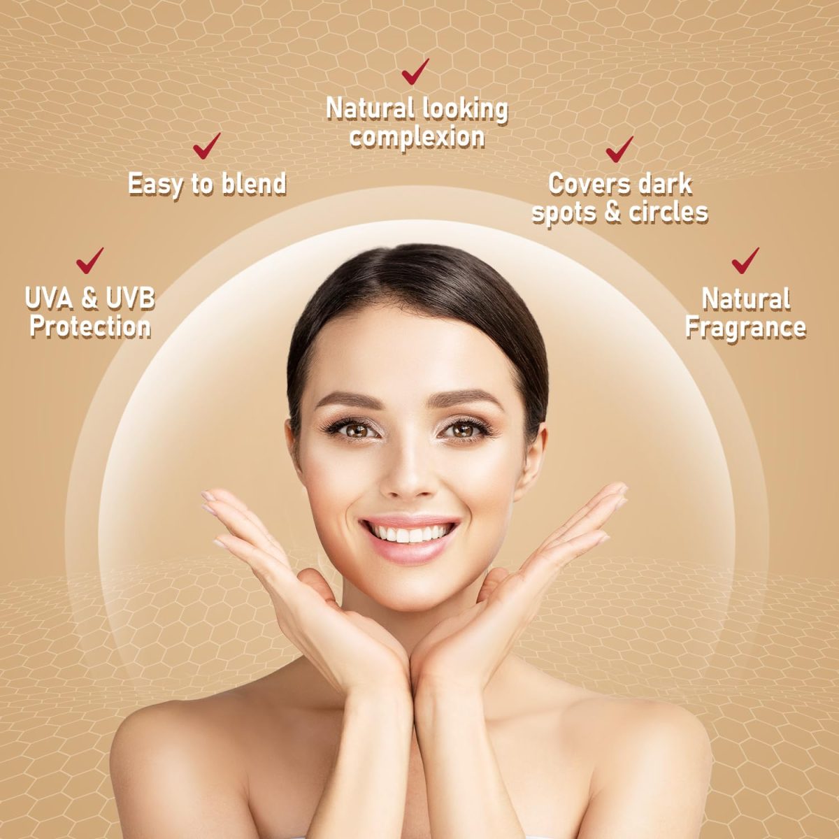 SpinZ Bb Pro Brightening & Beauty Full Coverage Radiant Face Cream With Spf 20 Pa++ (Beige 01) All-In-One Daily Cream With Silky Smooth Formula Instant Brightness, Covers Dark Spots (29G) - Image 7