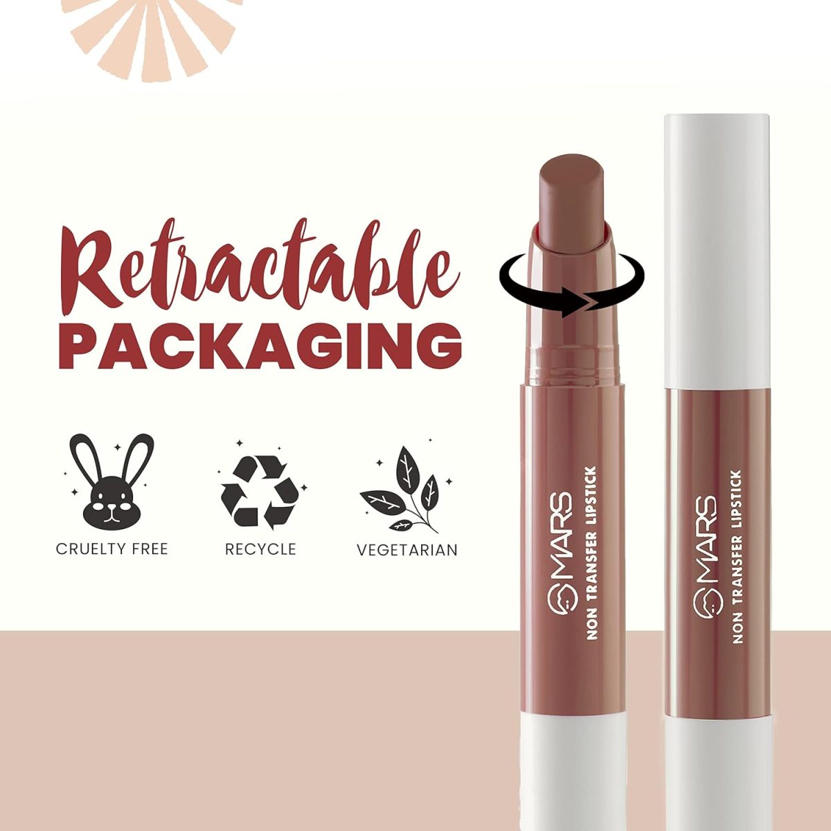 MARS Matte Super Stay Up to Hours Long Lasting | Smudge Proof and Waterproof Lipstick for Women (2.6 gm) (12-Sinful) - Image 2