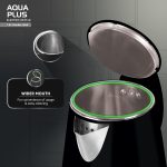 Havells Aqua Plus Electric Kettle 1.2 Litre, 1250 Watt | 304 Stainless Steel Inner Body | Cool Touch Body | Auto Shut-Off |Wider Mouth| 2 Year Warranty (Black) - Image 6