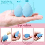 KIRA Makeup Sponge Set Beauty Blender with Egg Case, Soft Sponge For Liquid Foundation, Creams, and Powders Latex Free Wet and Dry Makeup (Multicolor 4 Big + 3 Mini + 4 Trangle -11 Pcs set) - Image 3