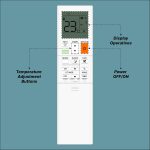 Zieva Compatible For Mitsubishi Ac Remote Replacement For 1, 1.5, 2 Ton Split/Window Air Conditioner - Please Match The Original Remote (Ac 244),White - Image 6
