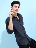 KETCH Men's Polyester Slim Fit Solid Full Sleeve Shirt - Image 5