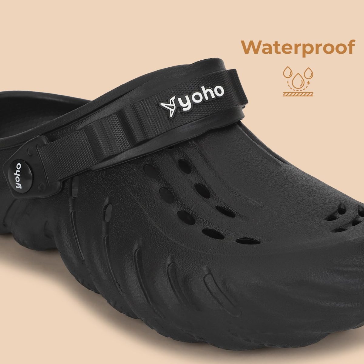 YOHO Wavy Clogs for Men | Trendy | Lightweight | Waterproof l Comfortable l Cushioned - Image 6