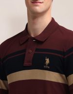 U.S. POLO ASSN. Men's Striped Slim Fit Polo Shirt - Image 7
