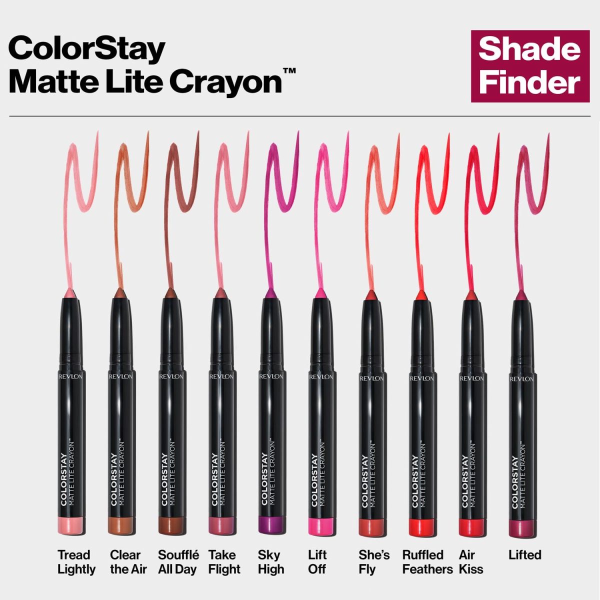 REVLON Colorstay Matte Lite Crayon Lipstick, Ultra-Precise Tip with built in Sharpner, Bold Color in Comfortable, Non-Drying Matte Formula, Water-Resistant Non-Drying Lipcolor Lifted - (011) - Image 7