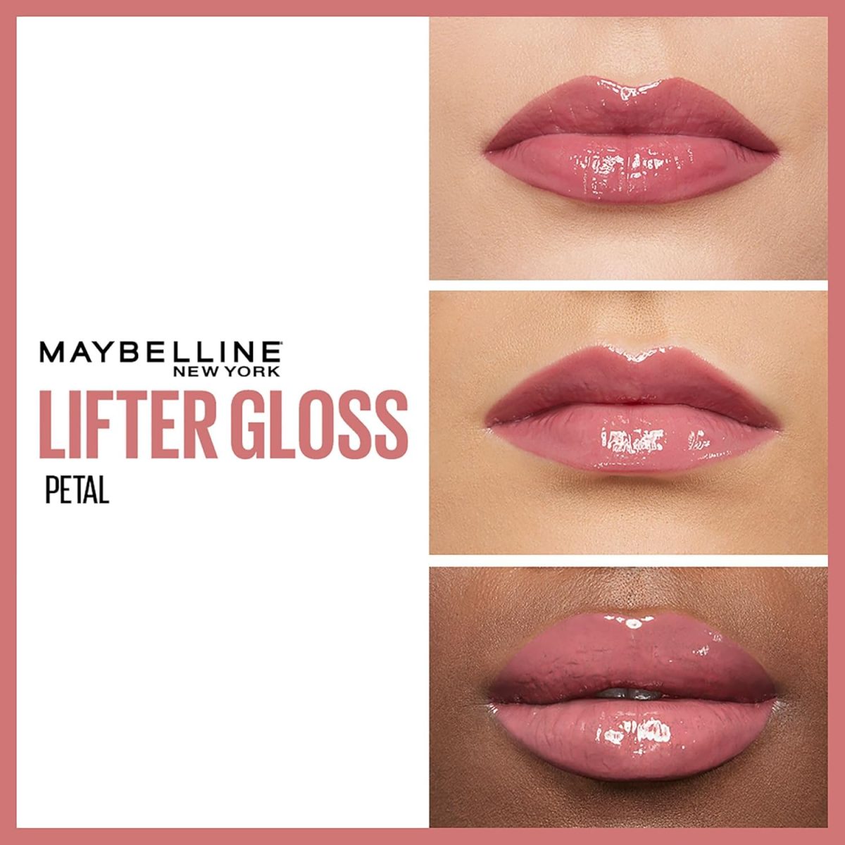 Maybelline New York Smooth And Non-sticky Lifter Gloss - Petal | Tinted Lip Gloss With Hyaluronic Acid for Hydrated & Plump Lips | Non-Sticky application | Long-lasting Fuller & Lifted Look | 5.4ml - Image 4