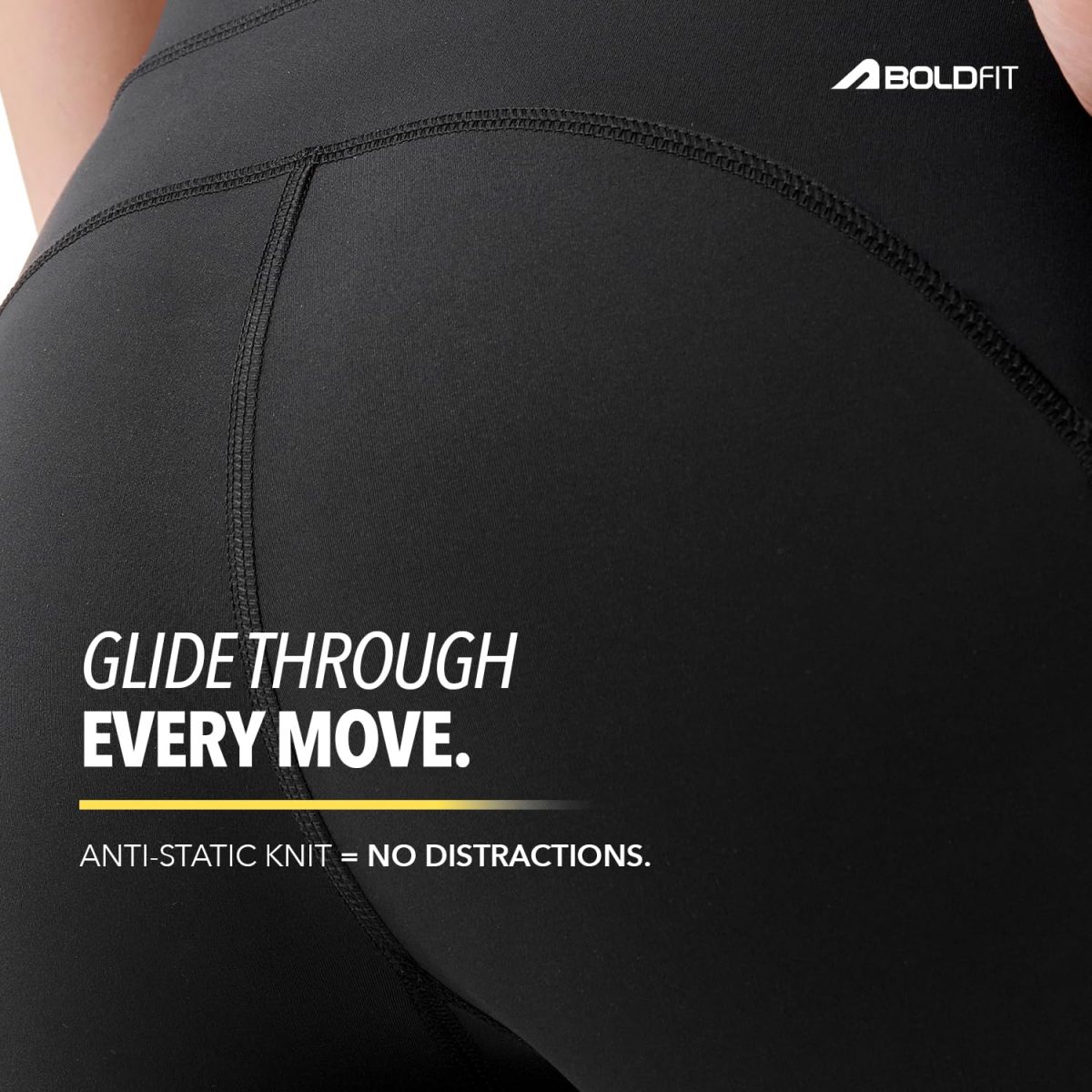 Boldfit Women's Stretch Fit High Rise Flared Pants Gym Trousers Flared Leggings Gympants Workout Stretchable Gym Wear for Training Yoga Pants Lightweight Bootcut Legging - Image 6