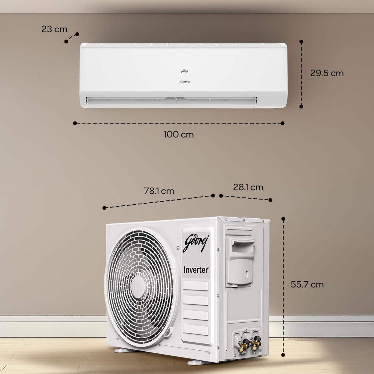 Godrej 1.5 Ton 5 Star, 5 Years Comprehensive Warranty, 5-In-1 Convertible Cooling, Inverter Split AC (Copper, 2025 Model, Heavy duty cooling at 52 °C, AC 1.5T EI 18II5T WZS Split 5S, White) - Image 7