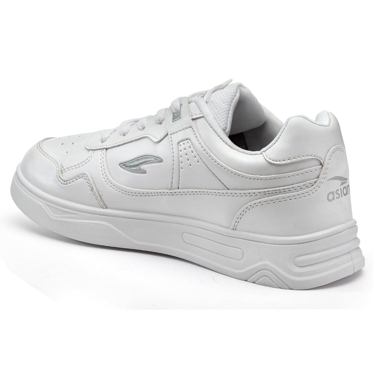 ASIAN Men's BOSTON-01 White Casual Sneaker Shoes with Synthetic Upper Lightweight Comfortable Mid Top Sneaker Shoes for Men's & Boy's - Image 8