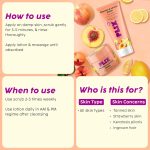 PLIX - THE PLANT FIX Peaches & Lemon Detan Bump Eraser Scrub (200g) | Removes Tan & Restores Skin’s Moisture, Reduces Dark Spots, Uneven Skin Tone, & Reveals Softer Smoother Skin - Image 5