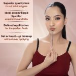 VEGA Lip Filler Makeup Brush with Wooden Handle, Lip Brush for Flawless Finish, Lipstick (MBN-13) - Image 4