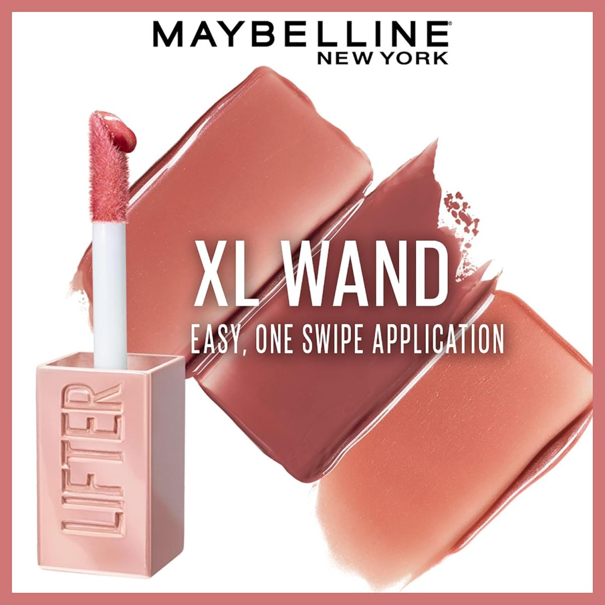 Maybelline New York Smooth And Non-sticky Lifter Gloss - Petal | Tinted Lip Gloss With Hyaluronic Acid for Hydrated & Plump Lips | Non-Sticky application | Long-lasting Fuller & Lifted Look | 5.4ml - Image 5