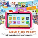 SIGNY Multi-Functional Kids Tablet - 7" HD Display, 128GB Storage, Dual Cameras, 4G/WiFi, Parental Lock, Preloaded Learning Games, Fall-Resistant Cover, Perfect for Fun and Education (Unicorn) - Image 6